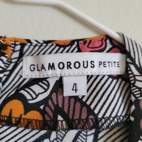 Glamorous Petite Cap Sleeve Floral Print Mini Shift Dress - Picture 10 of 11